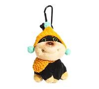 Youding Charm Handbag | Plush Bee and Dog Decoration for School Bag, Fashion Pendant Keyring, Cute Plush Toy Gift for Christmas and Birthday, Se référer au descriptif, refer to the description, Refer