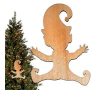 Youding Christmas Gnome Footprint Stencil | Christmas Floor Template,Wooden Footprint Stencils for Floors, Floor Template, Window Decorations