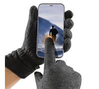 Youding Gloves for Cold Weather - Thermal Windproof Palm Anti-Slip, Thermal Gloves for Adults for Cold Climate - for Running, Horse Riding, Outdoor Climbing, Hunting, Sports, Hiking, Camping Men