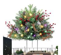 Youding Outdoor Christmas Planter Filler,Artificial Christmas Tree Filler with Tripod Stand | Holiday Outdoor Thanksgiving Autumn Winter Office Dorm Party Supplies
