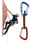 Youding Quickdraws for Climbing, Equipment with Carabiners for Climbing, Sports Returns - for Mountaineering Downhill in Double Rope, High Altitude Outdoor Travel, Sports, Adventure