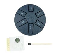Youding Steel Drum For, Rain Drum for Outdoor | 6 Notes Tank Drum 3 Inch A-Key for Meditation - Steel Drum Instrument with Music Book Mallet