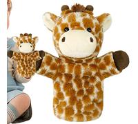 Youding Stuffed Animal Hand Puppets | Lion & Giraffe Plush Storytelling Toys | Interactive Hand Puppet Accessories | for Parents Preschool Teacher Classroom Time