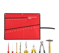 Youding Wrench Bag - Roll Bag Organizer | Oxford Fabric Tool Holder for Mechanics and Crafters | 6-25 Opening Hardware Storage Red Green Canvas Screwdriver Case z