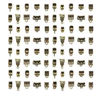 Youdiyla 100pcs Alloy Ancient Golden Tee set Pendant Jewelry Making DIY Keychain Earrings Pendant Various Design Charms for Jewelry Making Bracelets Necklace (SN852)