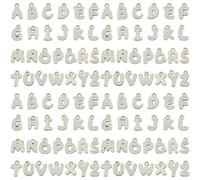 Youdiyla 52pcs Alloy enamel colored English letter set Pendant Jewelry Making DIY Keychain Earrings Pendant Various Design Charms for Jewelry Making Bracelets Necklace, Uniform size, Zinc, No Gemstone