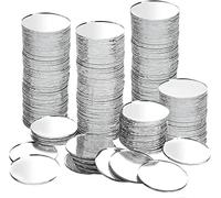 YOUEON 200pcs Small Round Glass Mirrors, 1 Inch Round Mirror for Cafts, Mini Circle Mosaic Mirror Tiles for DIY Projects, Traveling, Framing, Decoration