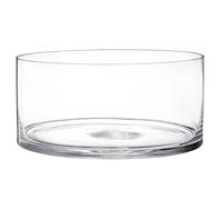 YOUEON Wide Glass Cylinder Vase (20x10cm), Decorative Terrarium for Flowers, Pillar Candles & Arrangements, Wedding, Event & Home Centerpiece