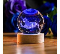 YouerCrystal Dog Globe Gifts for Kids, 3D Dog Crystal Ball Night Light Christmas Gift