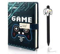 Youerls Diary with Lock For Boys, Lockable Diary Kids Notebook Gifts Stationary Journal with Lock Teenage Boy Birthday Gifts for 7 8 9 10 11 12 13 14 Year Old Game Lockable Notebook with Pen