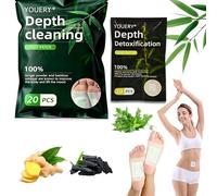 Youery 40 Pieces Slimming Plasters, Detox Foot Plasters, Quick Fat Burner for Belly and Waist, Natural Plant Extracts Against Cellulite, Skin-Friendly Slim Patches for Effective Weight Loss