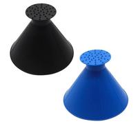Youery Pack of 2 ice scrapers, car round, car ice scraper, windscreen snow remover, car ice scraper with funnel, 360 degree car windows, ice scraper for car windscreen, window panes