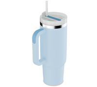 YOUEXPERT 30 oz Tumbler with Handle, Stainless Steel Insulated Tumblers with Lid and Straw, 30 oz Travel Cup Water Bottle for Sports Tumblers - Blue