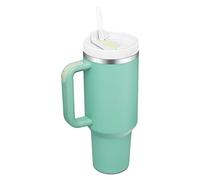 YOUEXPERT 40oz Tumbler with Straw and Lid, Insulated Tumbler Stainless Steel Tumblers, Car Mug Outdoor Sports Travel Gift 40oz/1200ml Thermos Water Bottle (Eucalyptus)