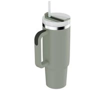 YOUEXPERT 40oz Tumbler with Straw and Lid, Insulated Tumbler Stainless Steel Tumblers, Car Mug Outdoor Sports Travel Gift 40oz/1200ml Thermos Water Bottle(Bay Leaf)