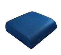 YOUFI Extra Thick Large Seat Cushion -19 X 17.5 X 4 Inch Gel Memory Foam Cushion with Carry Handle Non Slip Bottom - Pain Relief Coccyx Cushion for Wheelchair Office Chair (Blue (1PACK))