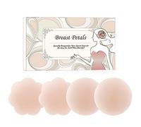 YouGa Women Silicone Pasties, Adhesive Bra Reusable 2/4 Pairs Invisible Silicone Nipple Cover