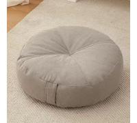 YOUGANG 15cm Extra Thick Booster Cushion,Round/Square 100% Cotton Seat Pad for Armchair,Car, Office,Chair Cushion for Elderly Post-Operative,Wheelchair (Round Light grey,40x40x15cm)