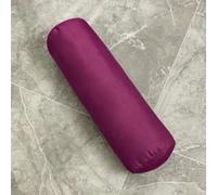 YOUGANG Cervical Roll Neck Pillow Linen Round Bolster Cushion Ergonomic Support Pillow for Neck Back,Pain Relief Cylinder Pillows with Washable Cover (Dark Purple,20x100cm)