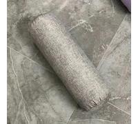 YOUGANG Cervical Roll Neck Pillow Linen Round Bolster Cushion Ergonomic Support Pillow for Neck Back,Pain Relief Cylinder Pillows with Washable Cover (Dark Grey,20x80cm)