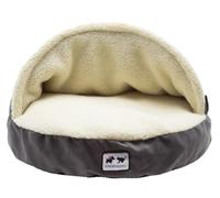 YOUGANG Fleece Plush Dog Bed Cave Large Sleeping Pillow for Dog Cat Rabbit,Winter Warm Pet Nest Cozy Heated Cushion Pillow Hooded Dog Bed (L-89cm)