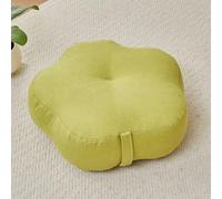 YOUGANG Floor Seat Cushion 15cm Thick Seat Padding Meditation Cushion,EPS Particles Filling Multipurpose Backrest Pillow with Breathable Cover (Green-A,45x45x15cm)
