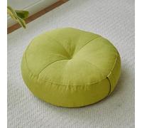 YOUGANG Floor Seat Cushion 15cm Thick Seat Padding Meditation Cushion,EPS Particles Filling Multipurpose Backrest Pillow with Breathable Cover (Green-C,50x50x15cm)