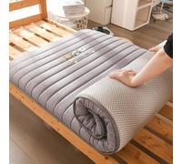 Japanese Futon Mattress 5cm Thick Floor Mattress Tatami Mattress,Foldable Dormitory Tatami Mattress Portable Roll up Camping Mattress Floor Sleeping Pad (Gray,100x200cm)