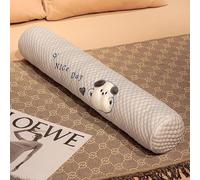YOUGANG Large Body Pillow 80/100/130cm Super Soft Round Body Pillow with Removable Cover,Long Round Cylinder Bolster Pillow Pregnancy Roll Pillow (Grey,80cm)