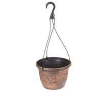 Yougarden - 4 X Acorn 25Cm (10In) Hanging Baskets In Copper-Effect