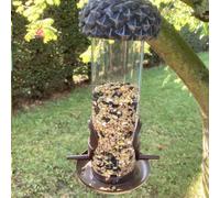 YouGarden Acorn Seed Feeder 26cm, Bird Feeder for the Garden, Hanging Feeder with Two Perches, Feed Wildlife at Home