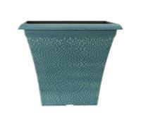 Yougarden April Indigo Green Square Planter 14.5'' Container For Flowers