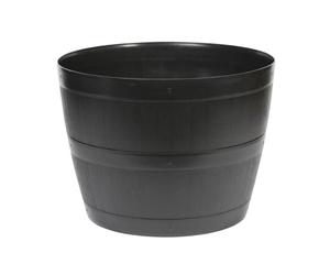 YouGarden Barrel Planter 50 Litre Container, Lightweight Durable Frost Resistant Garden Colour Great for Pots