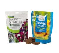 Yougarden Container And Basket Care Kit - Discs And Feed, Easy Water Retention And Plant Growth