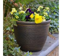 YouGarden Cromarty Planter 30cm 2 Pack - Size: 24.5 x 30 x 30cm - Multi - Wilko