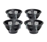 YouGarden Easy Fill Hanging Baskets Set of 4 x 12' Baskets