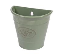 Yougarden Green Olive Wall Planters, 2 X 23Cm Planters, Plastic Hanging Pots, Ready To Plant, For Garden Colour