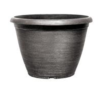 YouGarden Helix Silver Planter 16'' Container For Growing Plants, Diameter 40.5cm, Height 29cm