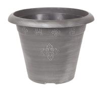 YouGarden Medley Silver Round Planters 36cm diameter x 2