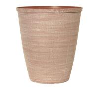 YouGarden Pair of Dune Powdered Brick Plastic Planters, 28cm Containers For Flowers