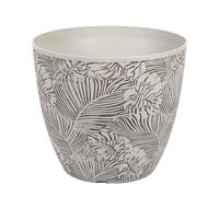 YouGarden Pair of Monstera 13.75" Grey Planters