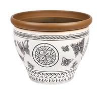 YouGarden Pair of Papilio White 38cm Planters