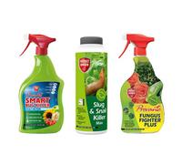 Yougarden Pest Control Kit, With Smart Bug Killer, Fungal Fighter Plus, Slug & Snail Killer Max, Set Of Three Essential Garden Car