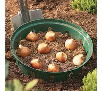 YouGarden Round Bulb Baskets, Set of Three 26cm Baskets, Bulb Planting Kit for Gardeners, Supplied as Three Oval Bulb Planting Baskets