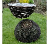 Yougarden - Set Of 4 35Cm Rattan Hanging Baskets