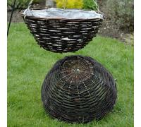 YouGarden Set of 4 35cm Rattan Hanging Baskets