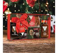 YouGarden Sparkling Christmas Classics Hamper, Festive Gift Set, With Jam Chutney Biscuits Marmalade