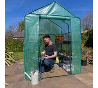 Yougarden Walk In Greenhouse, Large Four Shelves, L143Cm X W143Cm X H195Cm, Garden Growing Shelter