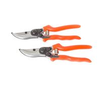 Yougarden You Garden - 2 X Red Handle Secateurs Perfect For Pruning Hard Brands Of Trees And Shrubs Hand Pruners For Gardeners In The Garden