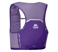 YOUGLE 4L Running Vest for Women Men - Adjustable Chest Straps Running Phone Holder Vest with 2*500ml Soft Flask - Lightweight Hydration Pack for Marathon (Purple,L)